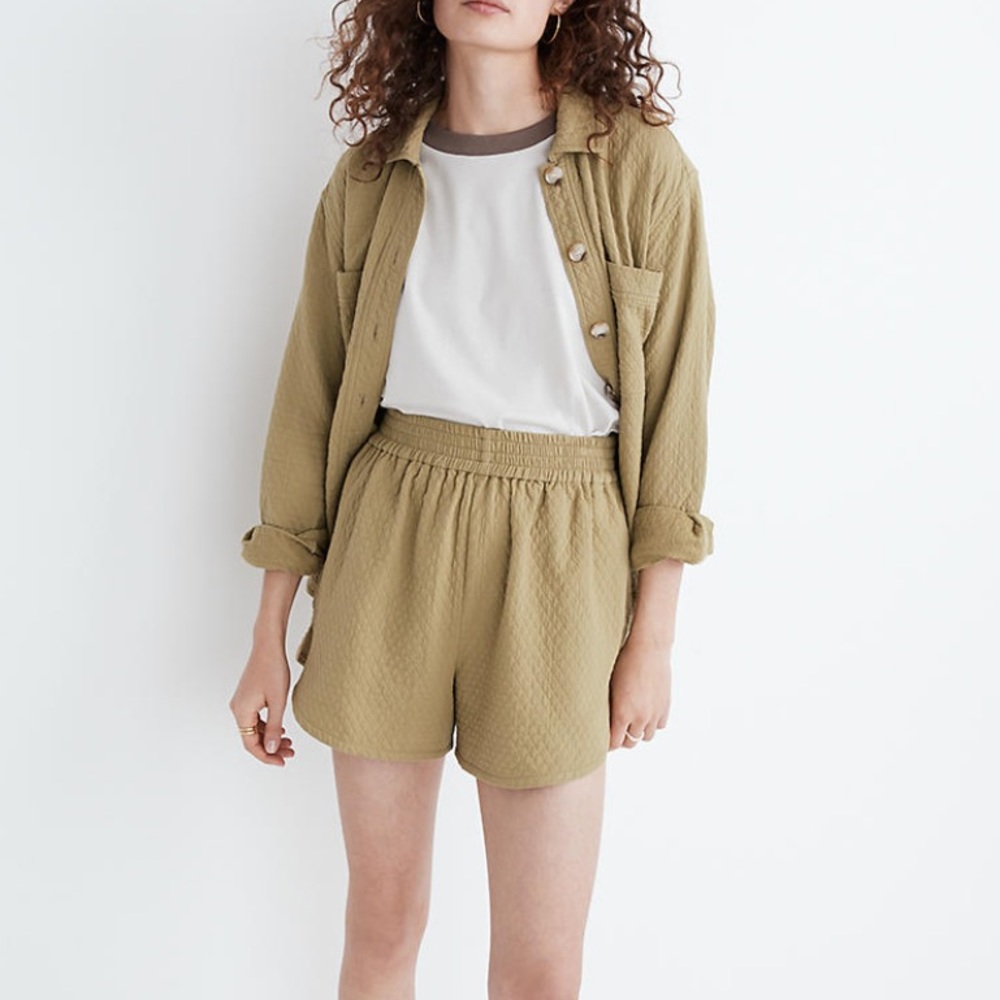 Madewell green shorts